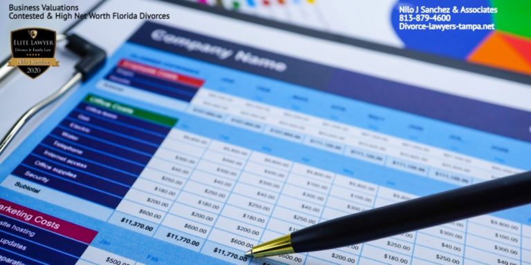 Business valuations divorce attorneys Tampa Bay