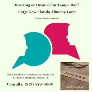 Tampa alimony - FAQs new Florida alimony laws - Divorce & Alimony lawyers Hillsborough County, Pinellas County, Pasco County FL